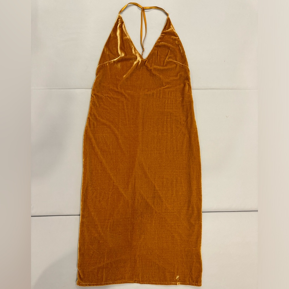 Publish Golden Velour Dress (Size S)